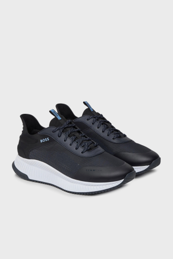Boss Logolu Kalın Taban Sneaker Erkek Ayakkabı 50536488 464 LACİVERT - 2