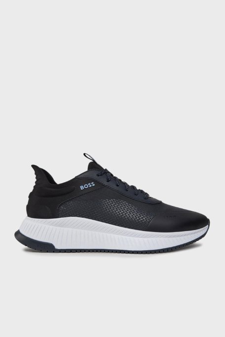 Boss Logolu Kalın Taban Sneaker Erkek Ayakkabı 50536488 464 LACİVERT - 1
