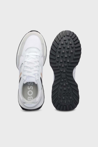 Boss Logolu Koşu Sneaker Erkek Ayakkabı 50498280 100 BEYAZ - 9