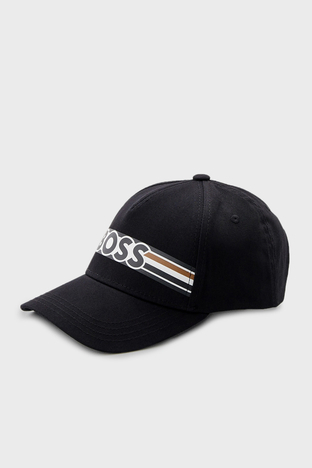 Boss - Boss Logolu Pamuklu Erkek Şapka 50492171 001 SİYAH