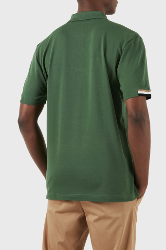 Boss Logolu Regular Fit % 100 Pamuk Düğmeli Erkek Polo Yaka T Shirt 50467113 348 YEŞİL - 9