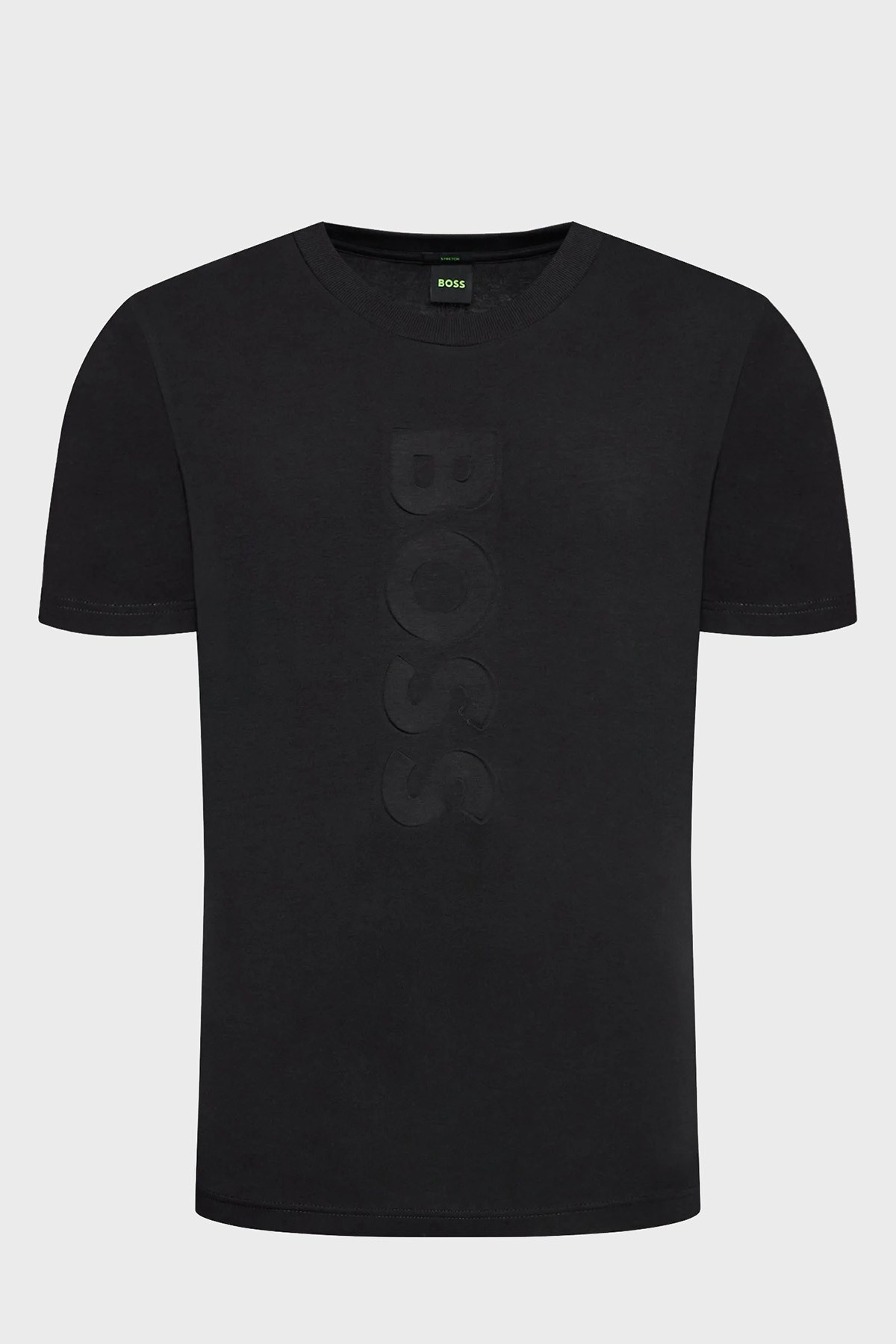 Boss Logolu Regular Fit Bisiklet Yaka Pamuklu Erkek T Shirt 50472863 001 SİYAH