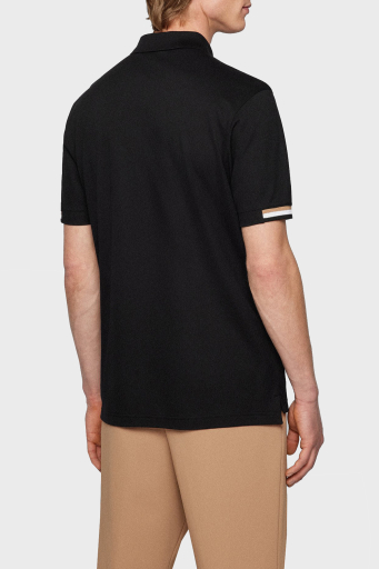 Boss Logolu Regular Fit Düğmeli % 100 Pamuk Polo T Shirt Erkek Polo Yaka T Shirt 50467113 001 SİYAH - 2