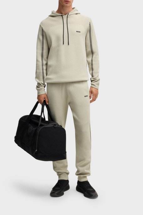 Boss Logolu Regular Fit Kapüşonlu Erkek Sweat 50523284 271 BEJ - 2