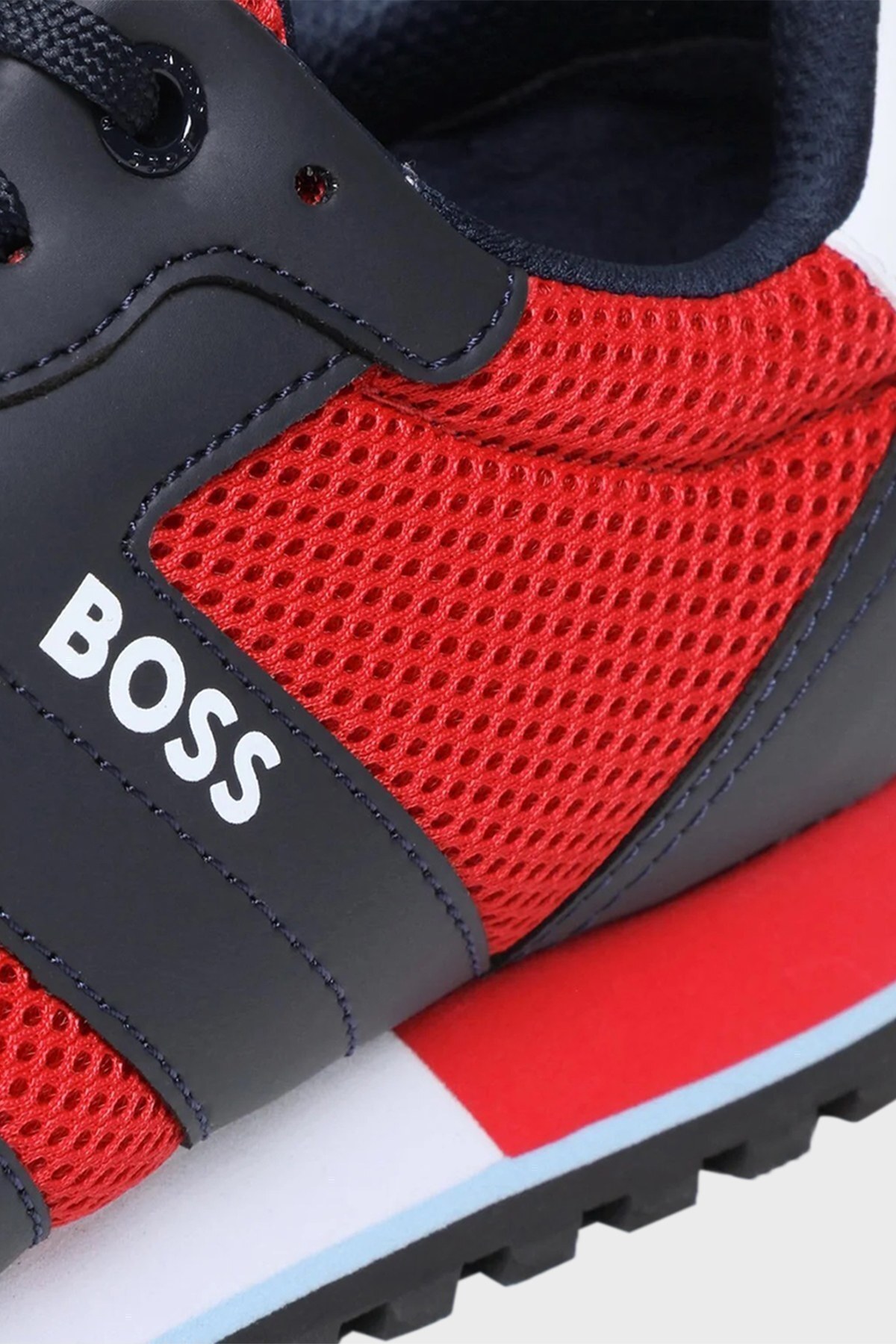 Boss Logolu Sneaker Erkek Ayakkabı 50474686 644 SİYAH-KIRMIZI