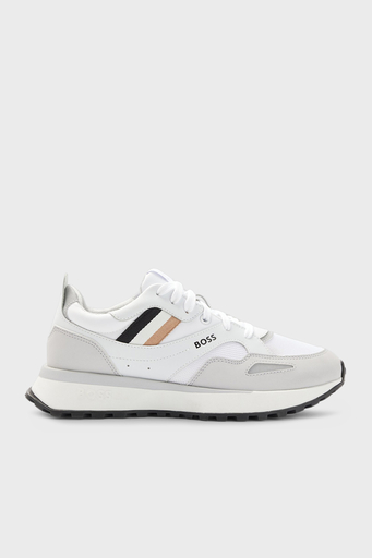 Boss Logolu Sneaker Erkek Ayakkabı 50480546 100 BEYAZ - 1