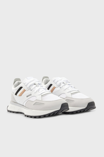 Boss Logolu Sneaker Erkek Ayakkabı 50480546 100 BEYAZ - 3