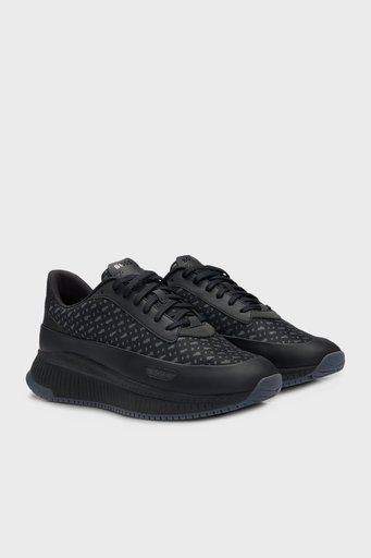 Boss Logolu Sneaker Erkek Ayakkabı 50517306 005 SİYAH - 3