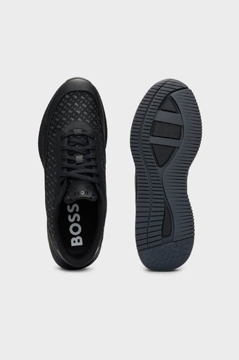 Boss Logolu Sneaker Erkek Ayakkabı 50517306 005 SİYAH - 4
