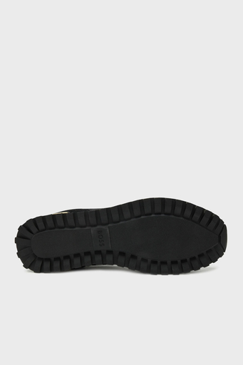 Boss Logolu Süet Detaylı Sneaker Erkek Ayakkabı 50523221 007 SİYAH - 6