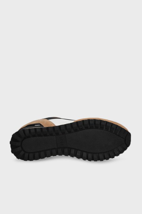 Boss Logolu Süet Detaylı Sneaker Erkek Ayakkabı 50523221 281 KAHVE-BEYAZ - 5