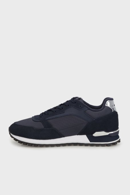 Boss Logolu Süet Detaylı Sneaker Erkek Ayakkabı 50523221 410 LACİVERT - 3