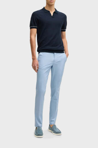 Boss Logolu Süet Loafer Erkek Ayakkabı 50543083 460 MAVİ - 2