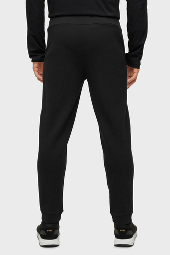 Boss Metalik Logolu Belden Bağlamalı Pamuklu Regular Fit Spor Erkek Pantolon 50482911 001 SİYAH - 3