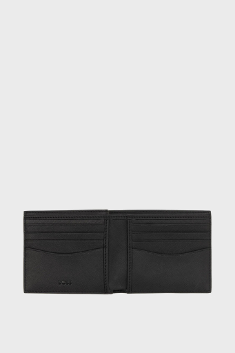 Boss Monogram Baskılı Deri Erkek Cüzdan 50542379 002 SİYAH - 2