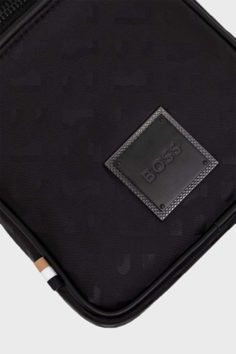 Boss Monogram Logo Baskılı Ayarlanabilir Askılı Erkek Çanta 50512079 001 SİYAH - 11