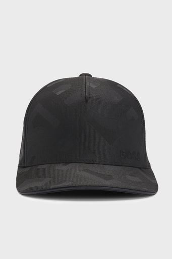 Boss Monogram Logo Baskılı Erkek Şapka 50533316 001 SİYAH - 3