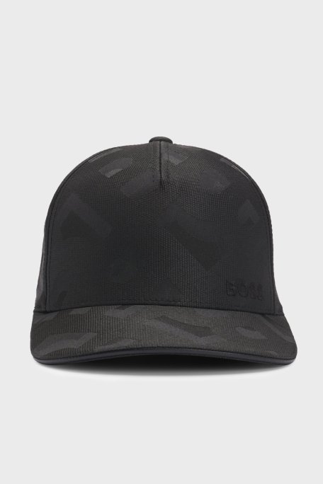 Boss Monogram Logo Baskılı Erkek Şapka 50533316 001 SİYAH - 3