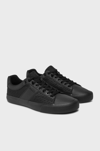 Boss Monogram Logo Baskılı Sneaker Erkek Ayakkabı 50536508 005 SİYAH - 2