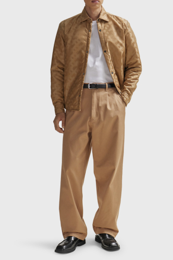 Boss Monogram Logolu Relaxed Fit Erkek Gömlek 50509206 260 KAHVE - 8