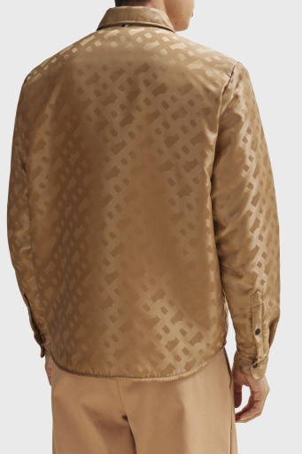Boss Monogram Logolu Relaxed Fit Erkek Gömlek 50509206 260 KAHVE - 10