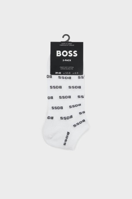 Boss Pamuk Karışımlı Logolu Erkek Çorap 50511423 100 BEYAZ - 5