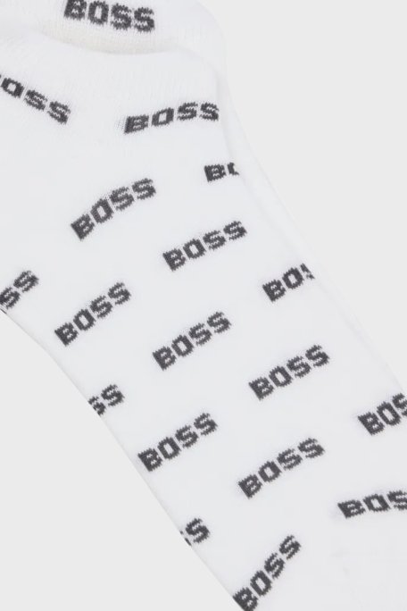 Boss Pamuk Karışımlı Logolu Erkek Çorap 50511423 100 BEYAZ - 6