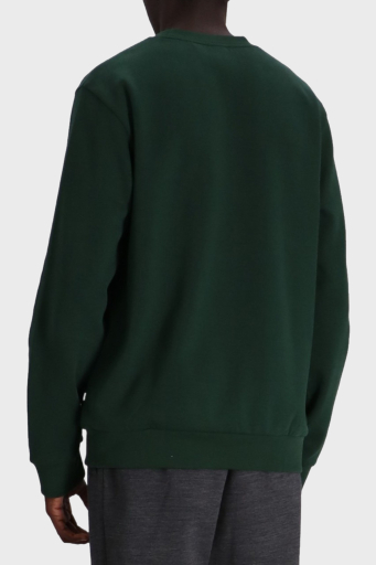 Boss Pamuk Karışımlı Regular Fit Bisiklet Yaka Erkek Sweat 50520302 385 YEŞİL - 9