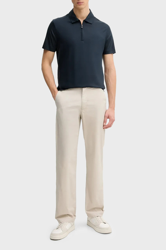 Boss Pamuk Karışımlı Regular Fit Yarım Fermuarlı Erkek Polo Yaka T Shirt 50537954 404 LACİVERT - 3