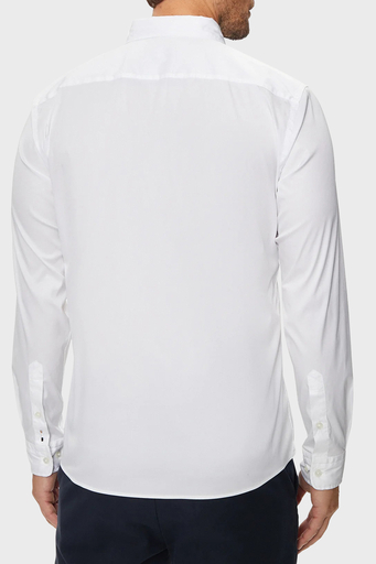 Boss Pamuk Karışımlı Slim Fit Logolu Erkek Gömlek 50520291 100 BEYAZ - 2