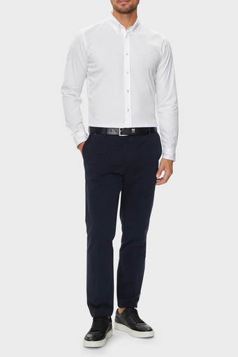 Boss Pamuk Karışımlı Slim Fit Logolu Erkek Gömlek 50520291 100 BEYAZ - 3