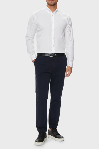 Boss Pamuk Karışımlı Slim Fit Logolu Erkek Gömlek 50520291 100 BEYAZ - 7