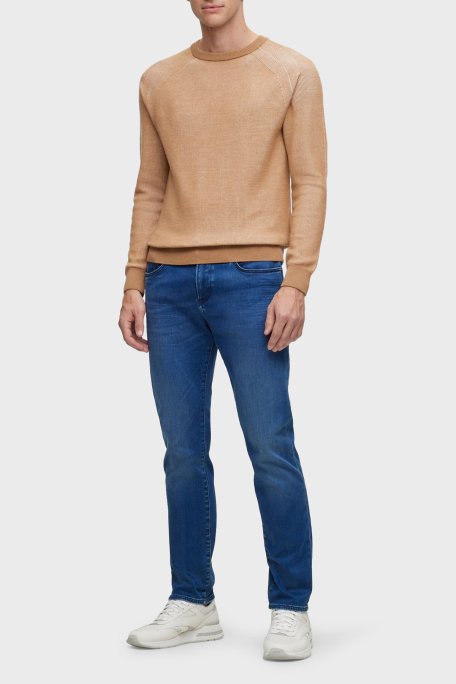 Boss Pamuk Karışımlı Streç Slim Fit Jeans Erkek Kot Pantolon 50501670 425 LACİVERT - 2