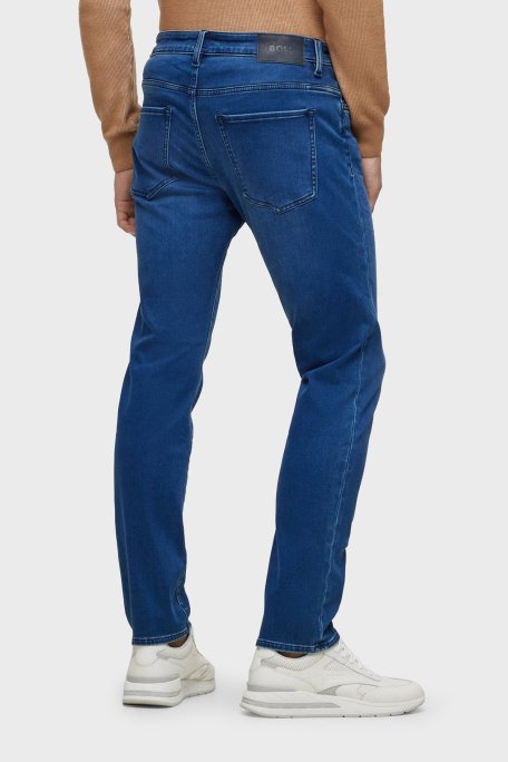 Boss Pamuk Karışımlı Streç Slim Fit Jeans Erkek Kot Pantolon 50501670 425 LACİVERT - 3