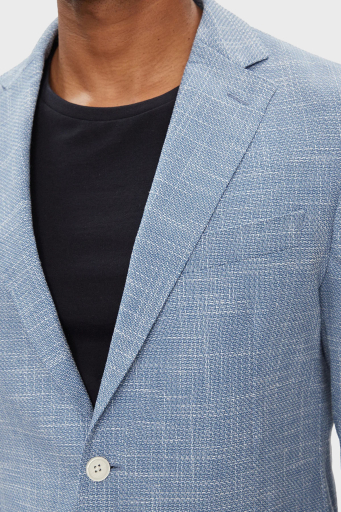 Boss Pamuk ve Yün Karışımlı Slim Fit Blazer Erkek Ceket 50514665 423 SAKS - 4