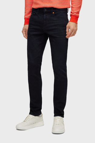 Boss - Boss Pamuklu Düşük Bel Skinny Fit Dar Paça Pantolon Erkek Kot Pantolon 50484238 405 LACİVERT