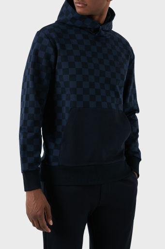 Boss Pamuklu Kanguru Cepli Kapüşonlu Regular Fit Erkek Sweat 50507789 404 LACİVERT - 5