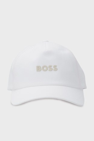 Boss - Boss Pamuklu Logolu Erkek Şapka 50468094 100 BEYAZ