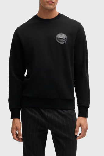 Boss Pamuklu Logolu Regular Fit Bisiklet Yaka Erkek Sweat 50518625 001 SİYAH - 1