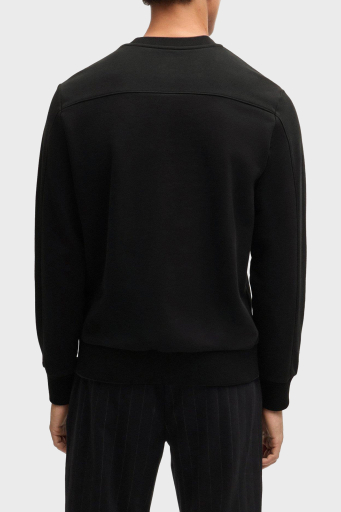 Boss Pamuklu Logolu Regular Fit Bisiklet Yaka Erkek Sweat 50518625 001 SİYAH - 3
