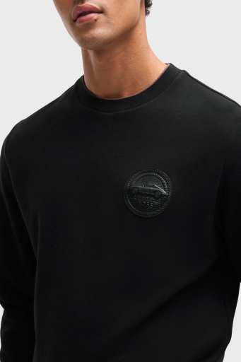 Boss Pamuklu Logolu Regular Fit Bisiklet Yaka Erkek Sweat 50518625 001 SİYAH - 4