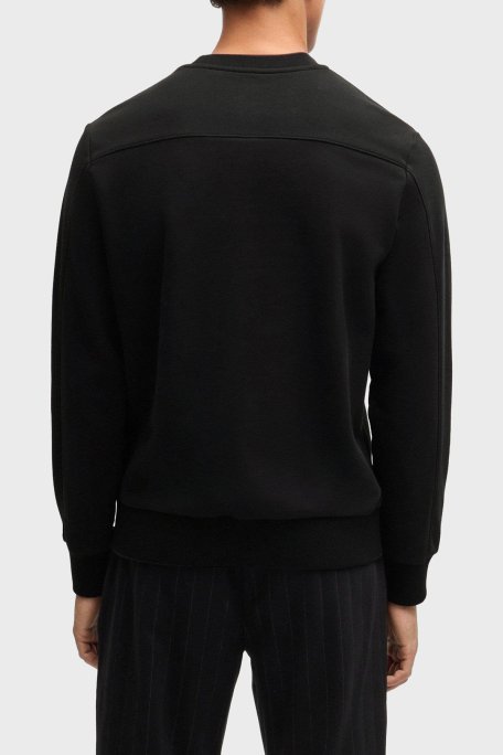 Boss Pamuklu Logolu Regular Fit Bisiklet Yaka Erkek Sweat 50518625 001 SİYAH - 3
