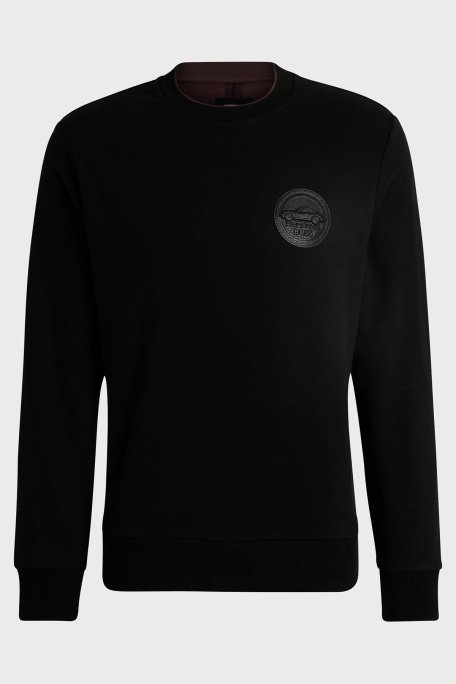 Boss Pamuklu Logolu Regular Fit Bisiklet Yaka Erkek Sweat 50518625 001 SİYAH - 5