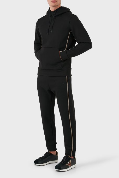 Boss Pamuklu Logolu Regular Fit Kapüşonlu Erkek Sweat 50523905 001 SİYAH - 2