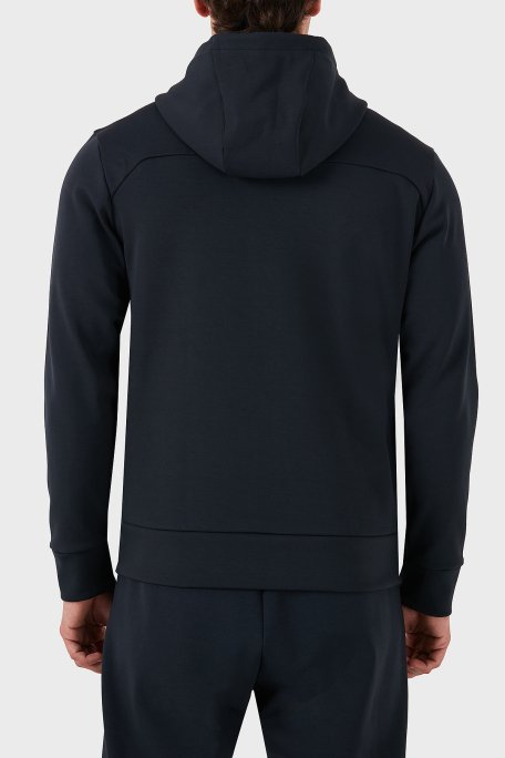 Boss Pamuklu Logolu Regular Fit Kapüşonlu Erkek Sweat 50523912 402 LACİVERT - 3