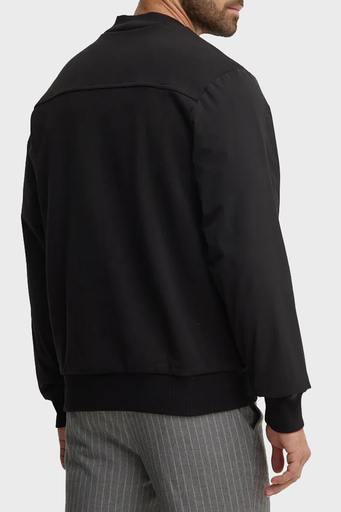 Boss Pamuklu Logolu Regular Fit Kolej Yaka Fermuarlı Erkek Sweat 50524338 001 SİYAH - 7