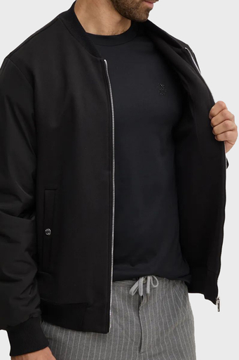Boss Pamuklu Logolu Regular Fit Kolej Yaka Fermuarlı Erkek Sweat 50524338 001 SİYAH - 9