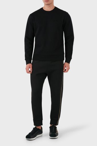 Boss Pamuklu Logolu Slim Fit Bisiklet Yaka Erkek Sweat 50528312 001 SİYAH - 7