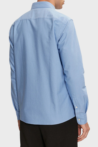 Boss Pamuklu Logolu Slim Fit Erkek Gömlek 50521996 450 MAVİ - 3