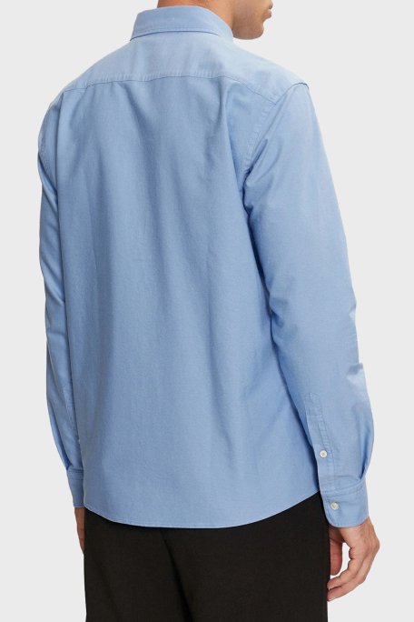 Boss Pamuklu Logolu Slim Fit Erkek Gömlek 50521996 450 MAVİ - 2